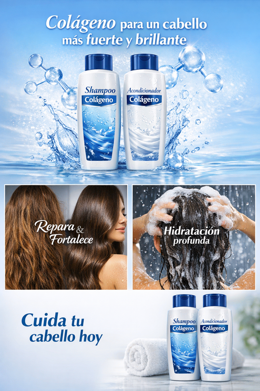 Shampoo Acondicionador Con Colageno